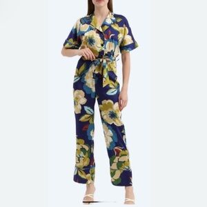 NWOT Zara Floral Print Jumpsuit